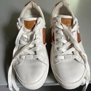 UGG Dinale Sneaker White Sand Cow Print Sneaker worn once 7